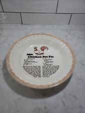 Vintage WATKINS 1981 Chicken Pot Pie Pan, full recipe, excellent condition, 1981 picture