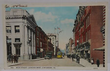1919 MAIN STREET LOOKING WEST IN LYNCHBURG VA POSTCARD picture