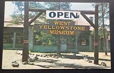 Wyoming WY Postcard West Yellowstone Museum Northern Plains Indian Exhibit picture