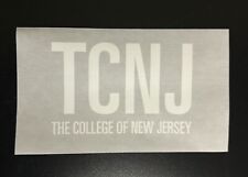 The College Of New Jersey TCNJ Window Sticker (For Inside Of Window) 7”x4.25” picture