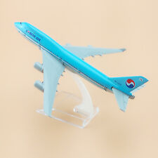 Korean Air Boeing B747 Airlines Airplane Model Plane Alloy Metal Aircraft 16cm picture
