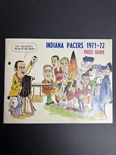 1971 Indiana Pacers ABA press guide Binder Holes Edition NM Rare Find Basketball picture
