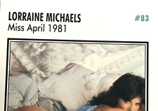 1995 Playboy Card #83 ~ LORRAINE MICHAELS Auto/Signed ~ MISS APRIL 1981 picture