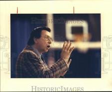 1990 Press Photo Carl Colgan, New York School for the Deaf Basketball Coach picture