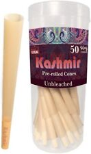 Kashmir Pre Rolled Cones King Unbleached Rolling Papers - 50 Count Jar + Ashtray picture