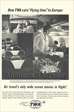 1964 TWA Trans World Airlines Boeing 707 Jetliner AD advert airways STEWARDESS picture