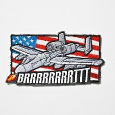 A10 Warthog Morale Patch Brrrrt Military Patch Air Force Hook And Loop Backing picture