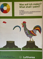 Vintage 1976 Lufthansa Kids Coloring Book - What Shall I Paint  picture