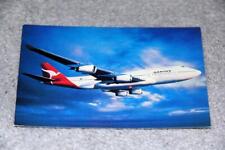 QANTAS AIRWAYS BOEING 747-400 AIRLINE ISSUE POSTCARD picture