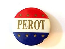 ROSS PEROT FOR PRESIDENT RED WHITE BLUE STRIPES W/ GOLD STARS PIN PINBACK BUTTON picture