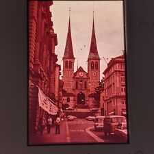 1970s Lucerne, Switzerland Hofkirche St. Leodegar 35mm Photo Catholic Church D2 picture