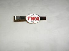 TWA TIE BAR CLIP TRANS WORLD  AIRLINE TIE CLASP RETIRED PILOT GIFT COLLECTOR NEW picture