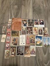 25+ Antique & Vintage Catholic Holy/Prayer Cards Ephemera Remembrance + Hymnal picture