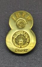 Vintage IBEW LU LOCAL UNION 8th District LAPEL PIN International Brotherhood picture