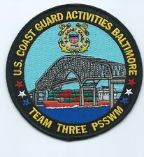 United States Coast Guard USCG patch, Baltimore team three PSSWM 4-1/2 in  dia picture