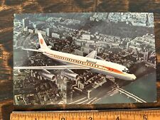 National Airlines Postcard Over London DC8 picture