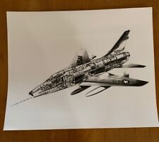 USAF North American F-100D-1-NA Super Sabre 42122 Schematic to French AF 1975 picture