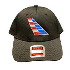 American Airlines 2013's Tail Logo Otto Adjustable Black Mesh Baseball Cap Hat picture