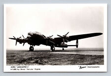 RPPC WWII RAF Avro Lancaster II Bomber FLIGHT Photograph Postcard picture