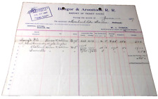JUNE 1897 BANGOR & AROOSTOOK RAILROAD BAR TICKET SALES picture
