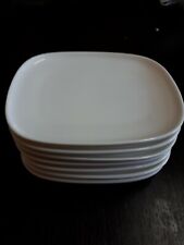 ALESSI tiny white porcelain small desert appetizer Plates 5