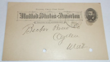 APRIL 1894 UNION PACIFIC OMAHA & OGDEN RPO HANDLED POST CARD picture