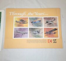 CP AIR Canadian Airlines Through The Years 12 Piece Lithograph Set of Airplanes picture