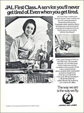 1979 JAL JAPAN AIR LINES Boeing 747 FIRST CLASS SKY SLEEPER Stewardess ad advert picture