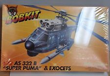 BOBKIT AS 332 B SUPER PUMA & EXOCETS 1:72 SCALE MODEL KIT FACTORY SEALED picture