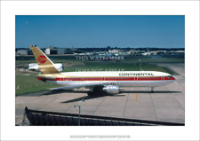 Continental DC-10-30 A3 Art Print – Sydney Airport 1986 – 42 x 29 cm Poster picture
