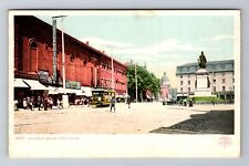 Portland ME-Maine, Monument Square, Antique Vintage Souvenir Postcard picture
