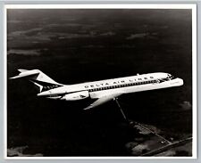 Delta Airlines DC-9 Issued Aviation Airplane c1960s B&W Press Photo #3 & Info C1 picture