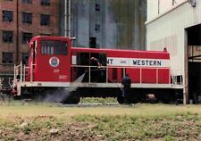 Fairmont And Western Rr 107 Locomotive Train Railroad Color Photo 3.5X5  #2292 picture