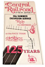 SUMMER 1974 CNJ CENTRAL OF NEW JERSEY MERMAID SERVICE PUBLIC TIMETABLE picture