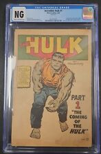 Incredible Hulk #1 Origin & 1st App. Silver Age Vintage Marvel 1962 CGC NG. picture
