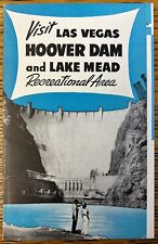 Visit Las Vegas Hoover Dam and Lake Mead Recreational Area Vintage Brochure picture