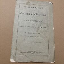 1882 2nd Annual Report of Connecticut Comptroller on Criminal Business of Courts picture