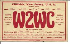 QSL  1931 Cliffside   New Jersey  radio card    picture