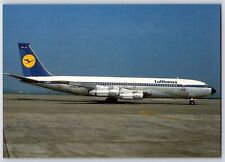 Airplane Postcard Lufthansa Airlines Boeing 707-330B BS8 picture