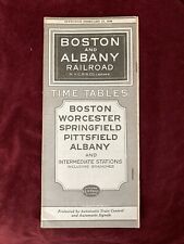 Boston & Albany System Timetable February 17, 1936 picture
