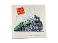 Vintage CN Rail Safety Award Train Ceramic Tile Art Mountain Type No. 6060 picture