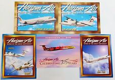 Horizon Air Trade Cards, 5 Types FOKKER F28 DASH 8Q Q400 CRJ700 Q200 picture