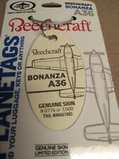 Cream Beechcraft Bonanza Aircraft Skin Plane Tag / Planetags picture