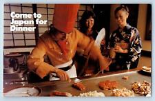 Postcard Come To Japan For Diner The Samurai Japan Steak House c1960's Vintage picture