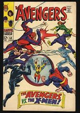 Avengers #53 FN+ 6.5 Avengers Vs X-Men Buscema Cover 1968  Marvel 1968 picture