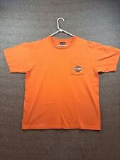 Men's Harley-Davidson Graphic T-Shirt 2000s New Orleans Orange XL FAST SHIPPING picture