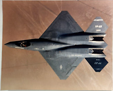 Northrop McDonnell Douglas YF 23 Stealth Fighter Jet Vintage 1990 Photograph picture