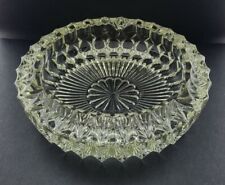 Vintage Brilliant Cut  Glass Clear Ashtray  Large Heavy  picture