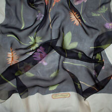  Salvatore Feragamo authentic silk chiffon fabric.170x 70cm. multi-color DEFECT picture