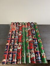 Lot Of 9 Rolls Of Vintage 1998 Disney Wrapping Paper New Cleo Mickey Lot 2 90’s picture